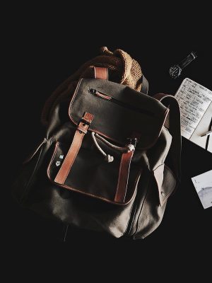 Laptop Leather Backpack