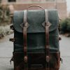 Travel Leather Backpack